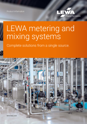 LEWA metering and mixing systems-complete solutions from a single source. (EN)