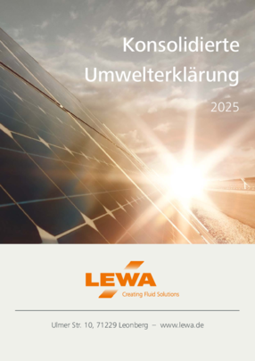 Umwelterklärung der LEWA Gruppe