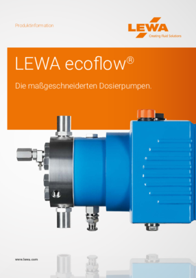 LEWA ecoflow maßgeschneiderte Dosierpumpen (DE) LEWA ecoflow maßgeschneiderte Dosierpumpen (DE)