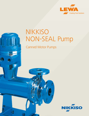 NIKKISO Non-Seal Canned Motor Pumps (USA)