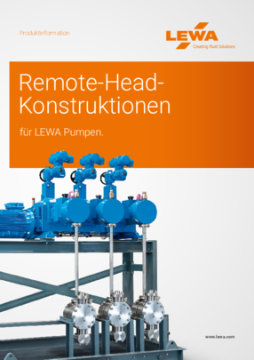Remote Head Konstruktionen für LEWA Pumpen