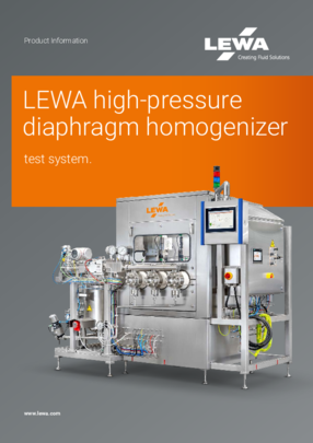 LEWA Homogenizer Testing system. (EN)