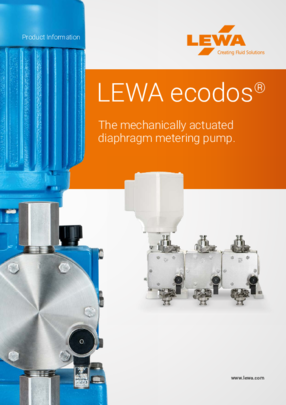 LEWA ecodos - the mechanically actuated diaphragm metering pump. (EN)